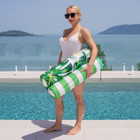 Water Hammock for Adults - Inflatable Pool Floats Multi-Purpose 4-in-1 Saddle Lounge Chair Hammock Drifter Soft Mesh Swimming Raft for Beach Party in Kuwait