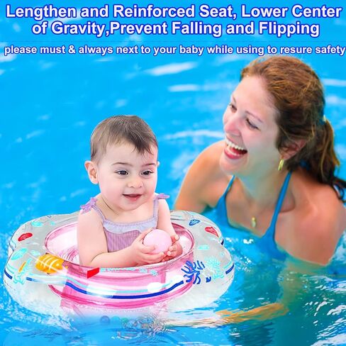 AMENON Baby Pool Float with Seat for Ages 6-12 Months in Kuwait