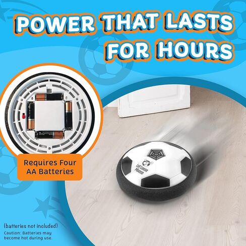 Let Loose Moose Hover Soccer Ball, Set of 2 LED Soccer Ball Toys, Gifts for 8 Year Old Boys, Indoor LED Floating Football for 7 Year Old Kids, Boy Birthday Gifts Age 4-6, 6-8, 8-12 Fun Sport Toy in Kuwait