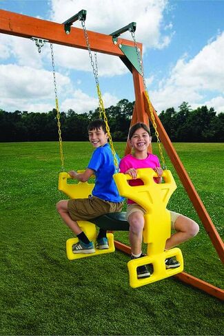 أرجوحة منزلقة متعددة للأطفال، صفراء وأخضر، مقاس واحد in Kuwait