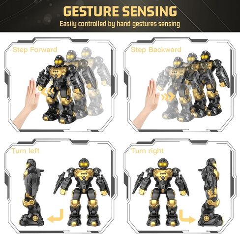 semour Robot Toys for 5 6 7 8 9 Years Old Boys, Programmable RC Robot Kids Toys | Gesture Sensing Robotic Toys for Kids Ages 5-7 Robot Toys Christmas Birthday Gifts for Boys Girls Kids in Saudi Arabia