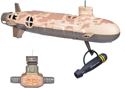 Lllunimon RC قارب التحكم عن بعد Seawolf الغواصة نموذج محاكاة عالية سباق السفينة هدايا للبالغين والأطفال، أخضر 27 ميجا هرتز in Saudi Arabia