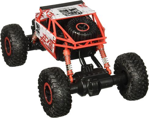 Click N’ Play Remote Control Car 4WD Off Road Rock Crawler Vehicle 2.4 GHz, Red in Kuwait