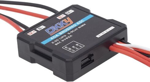 DKKY 2Pcs RC Motor ESC, 40A Brushed Electric Speed Controller, 6-12.6V for 1/16 1/18 1/24 etc RC Model Cars Tracked Tanks Boats Short Trucks RC Accessories Parts in Saudi Arabia