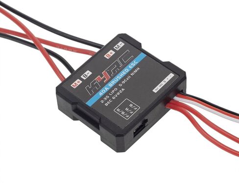 2Pcs RC Motor ESC 40A Brushed ESC Motor Electric Speed Controller 6-12.6V for 1/16 1/18 1/24 etc RC Model Cars RC Accessories Parts in Saudi Arabia