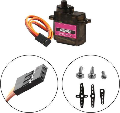 12 قطعة SG90 محرك سيرفو صغير، Dorhea Mini Servo SG90 9g مجموعة مؤازرة لطائرة هليكوبتر RC والطائرة والسيارة والقارب والذراع الآلي/اليد/المشي/التحكم في قفل الباب المؤازر in Kuwait