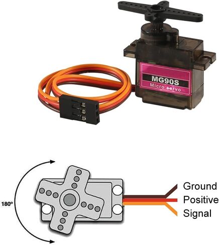 12 قطعة SG90 محرك سيرفو صغير، Dorhea Mini Servo SG90 9g مجموعة مؤازرة لطائرة هليكوبتر RC والطائرة والسيارة والقارب والذراع الآلي/اليد/المشي/التحكم في قفل الباب المؤازر in Kuwait