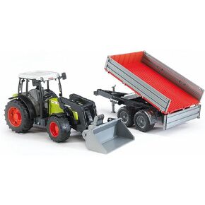 Bruder 02112 CLAAS Nectis 267 F Farm and Construction Tractor With Frontloader And Tipping Trailer in Kuwait