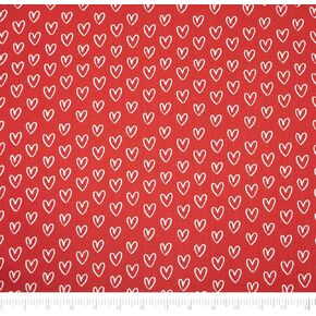 Singer Fabrics, 100% Cotton, Red Heart, Precut, 2 Yard pre Cut in Saudi Arabia