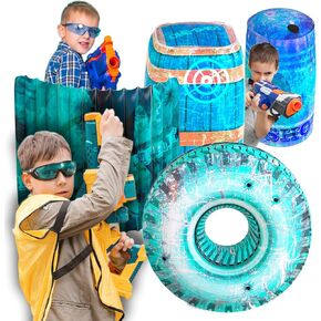 Skywin Inflatable Obstacles - Inflatable Battle Bunkers - 4 Pieces - Green in Saudi Arabia