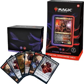Magic: The Gathering Starter Commander Deck - Chaos Incarnate (Black-Red) | Ready-to-Play Deck for Beginners and Fans | Ages 13+ | Collectible Card Games in Kuwait