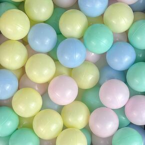 كرات SHJADE Ball Pit، كرة المحيط البلاستيكية المقاومة للسحق، 2.17 بوصة ألعاب بلاستيكية خالية من BPA كرات ناعمة للأولاد والبنات، مثالية لحفرة الكرة للأطفال الصغار، خيمة اللعب، حمام سباحة للأطفال، ديكور الحفلات، دعامات الصور in Kuwait