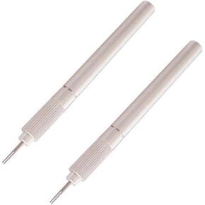 2 Pieces Paper Quilling Tools Quilling Slotted Tools Handmade Rolling Curling Quilling Needle Pen Quilling Paper Pen Paper Craft Tool for Art Craft DIY Paper Cardmaking Project, Silver in Saudi Arabia