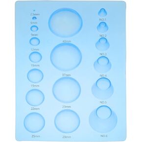 Lind Kitchen 3D Domes Half Ball Mould 3-Row Paper Quilling Tools Plastic Mini Quilling Mold for DIY Paper Craft Tool, Pink in Kuwait