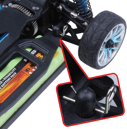 HobbyPark RC 1/16 1/18 Body Clips 90-Degree Angle Springy Pins for Traxxas Redcat Racing WLtoys A959 Car Truck Buggy Drift Touring (20-Pack) (Sliver) in Saudi Arabia