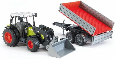 Bruder 02112 CLAAS Nectis 267 F Farm and Construction Tractor With Frontloader And Tipping Trailer in Kuwait