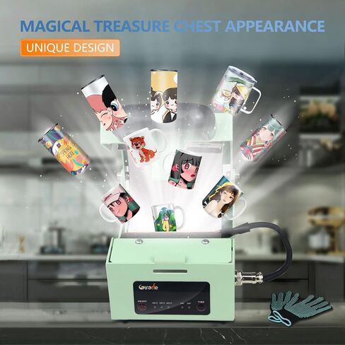 آلة ضغط الأكواب على شكل زرافة، ماكينة ضغط على الأكواب الفارغة ذاتية الصنع، آلة تصعيد بالضغط على الأكواب لأكواب القهوة سعة 11 أونصة - 15 أونصة، ضغط الأكواب مع قفازات شريطية مقاومة للحرارة in Kuwait