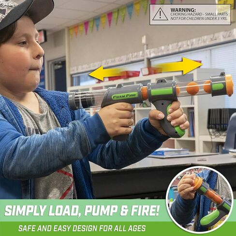 GoSports Foam Fire Games - Alien Invaders, Trophy Hunt, or Door Hang Battle Strike and Capture The Cash Targets - Include 2 Toy Blasters for Kids and Foam Ball Projectiles in Kuwait