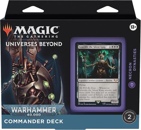 Magic: The Gathering Universes Beyond Warhammer 40,000 Commander Deck Bundle – Includes 1 The Ruinous Powers, 1 Necron Dynasties, 1 Forces of the Imperium, and 1 Tyranid Swarm in Saudi Arabia