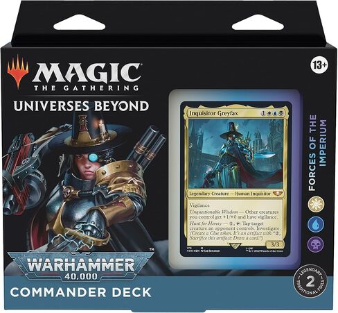 Magic: The Gathering Universes Beyond Warhammer 40,000 Commander Deck Bundle – Includes 1 The Ruinous Powers, 1 Necron Dynasties, 1 Forces of the Imperium, and 1 Tyranid Swarm in Saudi Arabia