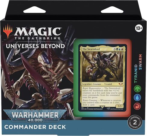 Magic: The Gathering Universes Beyond Warhammer 40,000 Commander Deck Bundle – Includes 1 The Ruinous Powers, 1 Necron Dynasties, 1 Forces of the Imperium, and 1 Tyranid Swarm in Saudi Arabia