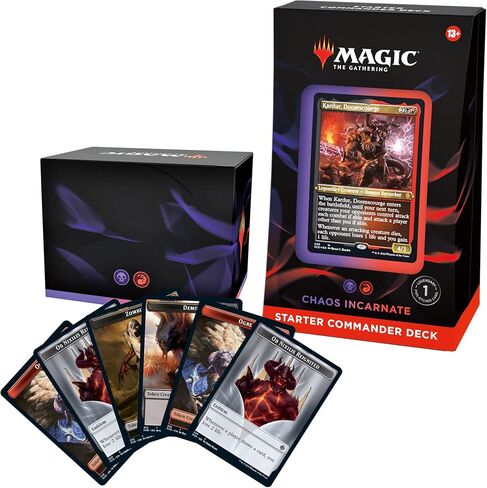 Magic: The Gathering Starter Commander Deck - Chaos Incarnate (Black-Red) | Ready-to-Play Deck for Beginners and Fans | Ages 13+ | Collectible Card Games in Saudi Arabia