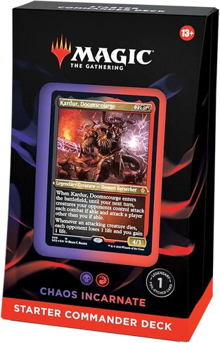 Magic: The Gathering Starter Commander Deck - Chaos Incarnate (Black-Red) | Ready-to-Play Deck for Beginners and Fans | Ages 13+ | Collectible Card Games in Saudi Arabia
