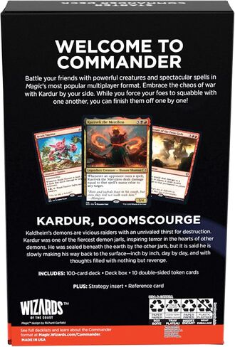 Magic: The Gathering Starter Commander Deck - Chaos Incarnate (Black-Red) | Ready-to-Play Deck for Beginners and Fans | Ages 13+ | Collectible Card Games in Saudi Arabia