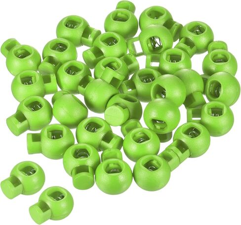 PATIKIL Cord Locks, 100 Pack Ball Spring Toggle Stopper for Drawstring Bag Shoelaces, Translucent in Kuwait