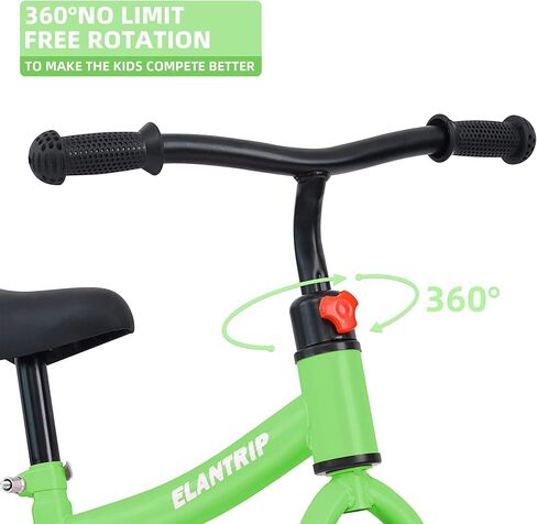 دراجة توازن Elantrip، دراجة أطفال خفيفة الوزن للأطفال بعمر 2 3 4 5 سنوات، ألعاب هدايا عيد ميلاد للأولاد والبنات من عمر 2-5 سنوات، بدون دراجات بدواسات للأطفال مع مقود ومقعد قابلين للتعديل in Kuwait