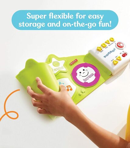 مجموعة طبول بيندي باند القابلة للطي من فيشر برايس، براميل كهربائية للأطفال، بساط الطبل، أعواد الطبل، 6 أصوات لآلات الإيقاع، وضع موسيقى اتبعني، ألعاب موسيقية للأطفال الصغار، للأعمار من 3 سنوات فما فوق in Kuwait