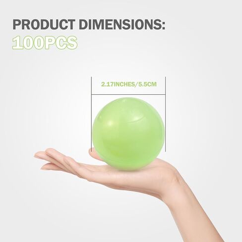 كرات SHJADE Ball Pit، كرة المحيط البلاستيكية المقاومة للسحق، 2.17 بوصة ألعاب بلاستيكية خالية من BPA كرات ناعمة للأولاد والبنات، مثالية لحفرة الكرة للأطفال الصغار، خيمة اللعب، حمام سباحة للأطفال، ديكور الحفلات، دعامات الصور in Kuwait
