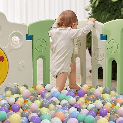 كرات SHJADE Ball Pit، كرة المحيط البلاستيكية المقاومة للسحق، 2.17 بوصة ألعاب بلاستيكية خالية من BPA كرات ناعمة للأولاد والبنات، مثالية لحفرة الكرة للأطفال الصغار، خيمة اللعب، حمام سباحة للأطفال، ديكور الحفلات، دعامات الصور in Kuwait