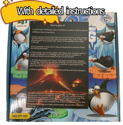 لعبة New Floor is Lava Popping Balloons التفاعلية - مثل التوازن المتدرج، الأعاصير، دقيقة للفوز بها - لعبة لوحية عائلية، لعبة للحفلات، لعبة أرضية للأطفال - آمنة للاستخدام الداخلي والخارجي (إصدار خاص) in Kuwait