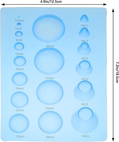 Lind Kitchen 3D Domes Half Ball Mould 3-Row Paper Quilling Tools Plastic Mini Quilling Mold for DIY Paper Craft Tool, Pink in Kuwait