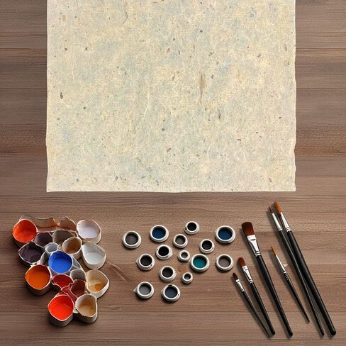 LIGHUFEIC 50 Pcs Mulberry Paper Sheets Natural Wood Fiber Rice Paper Handmade Decoupage Art Tissue Paper Art Craft Origami for Kids Adults Gift Wrap Card Making and DIY Crafts(8 x 11 Inch) in Saudi Arabia