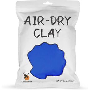 Cutedeer White Air Dry Clay, 1.1lb Foam Modeling Clay, Soft Squishy Molding for Kids Adults, Arts & Crafts Project Slime Supplies(1.1lb - 1 Pack, White) in Saudi Arabia