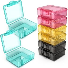 TecQach 8 Pack Small Clear Plastic Bead Storage Containers Box Mini Case，with for Small Items,Pills,Herbs,Tiny Bead,Jewerlry Findings, Crafts，and Other Small Items in Kuwait