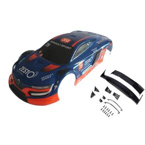 Novaho 1/10 مقياس RC مطبوع مسبق القطع لسباق الانجراف بجولة على الطريق عرض هيكل السيارة 195 مم مع ملحقات مرآة الجناح (مزيج أصفر) in Saudi Arabia