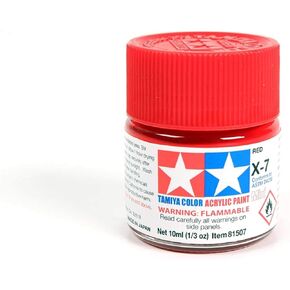 Tamiya Acrylic Mini X7 Red TAM81507 Plastics Paint Acrylic in Kuwait