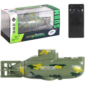 NEXTAKE التحكم عن بعد الغواصة محاكاة الغواصة النووية نموذج لعبة حوض السمك لعبة فرعية السطح والغوص لعبة الماء RC الغواصة (الأخضر) in Kuwait