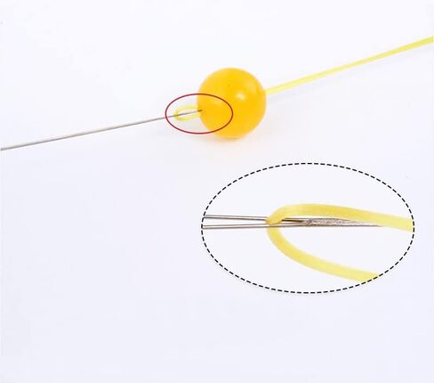 6 قطع إبر خرز، 3 مقاسات إبر خرز كبيرة للعين، لصنع المجوهرات، مع زجاجة إبرة in Kuwait