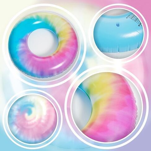 Swim Ring Glitter Inflatable Ride On Pool Toy Float - Rideable Blow Up Summer Beach Swimming Pool Toys - Pool Floaties Lounge for Summer in Kuwait