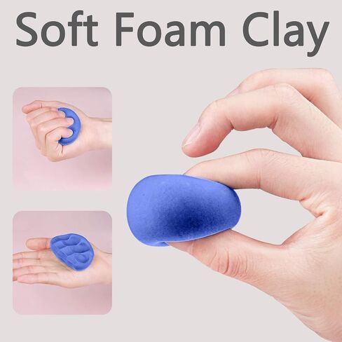 Cutedeer White Air Dry Clay, 1.1lb Foam Modeling Clay, Soft Squishy Molding for Kids Adults, Arts & Crafts Project Slime Supplies(1.1lb - 1 Pack, White) in Kuwait