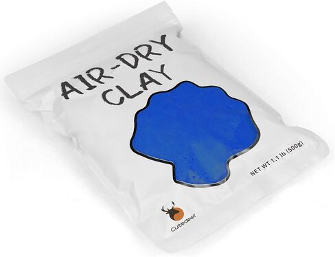 Cutedeer White Air Dry Clay, 1.1lb Foam Modeling Clay, Soft Squishy Molding for Kids Adults, Arts & Crafts Project Slime Supplies(1.1lb - 1 Pack, White) in Kuwait