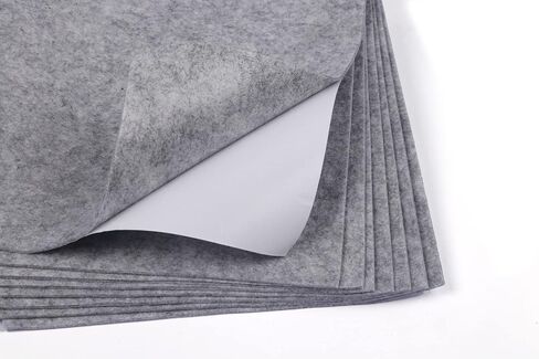 YYCRAFT 15 Self Adhesive Felt Sheet 9 Inch X 12 Inch, Peel & Stick Acrylic Craft Felt,Sticky Backed-Black in Saudi Arabia