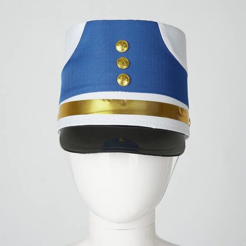 Loloda Kids Marching Band Hat Nutcracker Drum Major Hat Toy Soldier Cap Cosplay Costume Accessories for Party Performance in Saudi Arabia