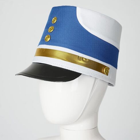 Loloda Kids Marching Band Hat Nutcracker Drum Major Hat Toy Soldier Cap Cosplay Costume Accessories for Party Performance in Saudi Arabia