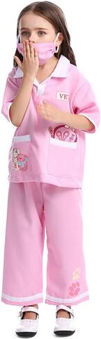 lontakids Kids Animal Doctor Role Play Costume Veterinarian Pretend Play Dress Up Set with Medical Kit in Kuwait