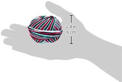 Handy Hands Lizbeth Egyptian Cotton Crochet, Tatting, Knitting Thread Size 3 (50 Grams 120 Yards) – HH03116, Christmas Delight in Saudi Arabia